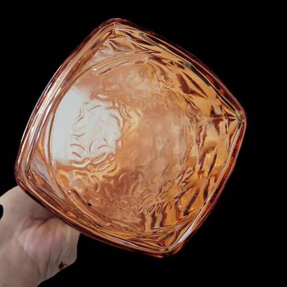 Amber Diamond Cut Juice Pitcher - Picture 5 of 10